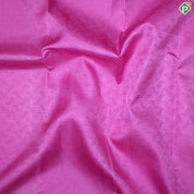 Pink Color Self With Peacock Motif Edge Cross Line Border Traditional Silk Saree