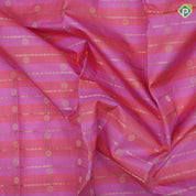 dual color lines with gold zari lines rudraksham butta purple classic symbols butta lines traditional silk saree
