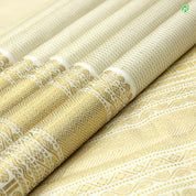 Beige Bridal Silk Saree with Small Button Motifs All Over