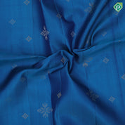 Spring green silver gold zari fancy flower butta motifs sea green silver gold zari graphic design border soft silk saree