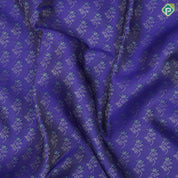 Violet Silver Zari Floral Design Baby Pink Rexsona Green Flower Border Design Trending Fancy Silk Saree