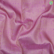 Baby pink gold zari grand design contrast red gold zari double line border bridal silk saree