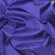 Royal Blue Plain Body Florescent Green Traditional Silk Saree