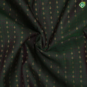 Army green maroon checks gold zari thilagam star butta maroon gold zari yaali design border traditional silk saree