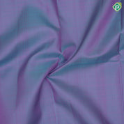Ice blue dual done plain weaved purple blue gold zari elephant butta line border plain traditional vintage silk saree