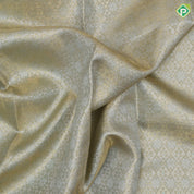 Mint green silver gold zari geometrical brocade design contrast rani pink gold zari wild effect pythonic design border grand tissue silk saree