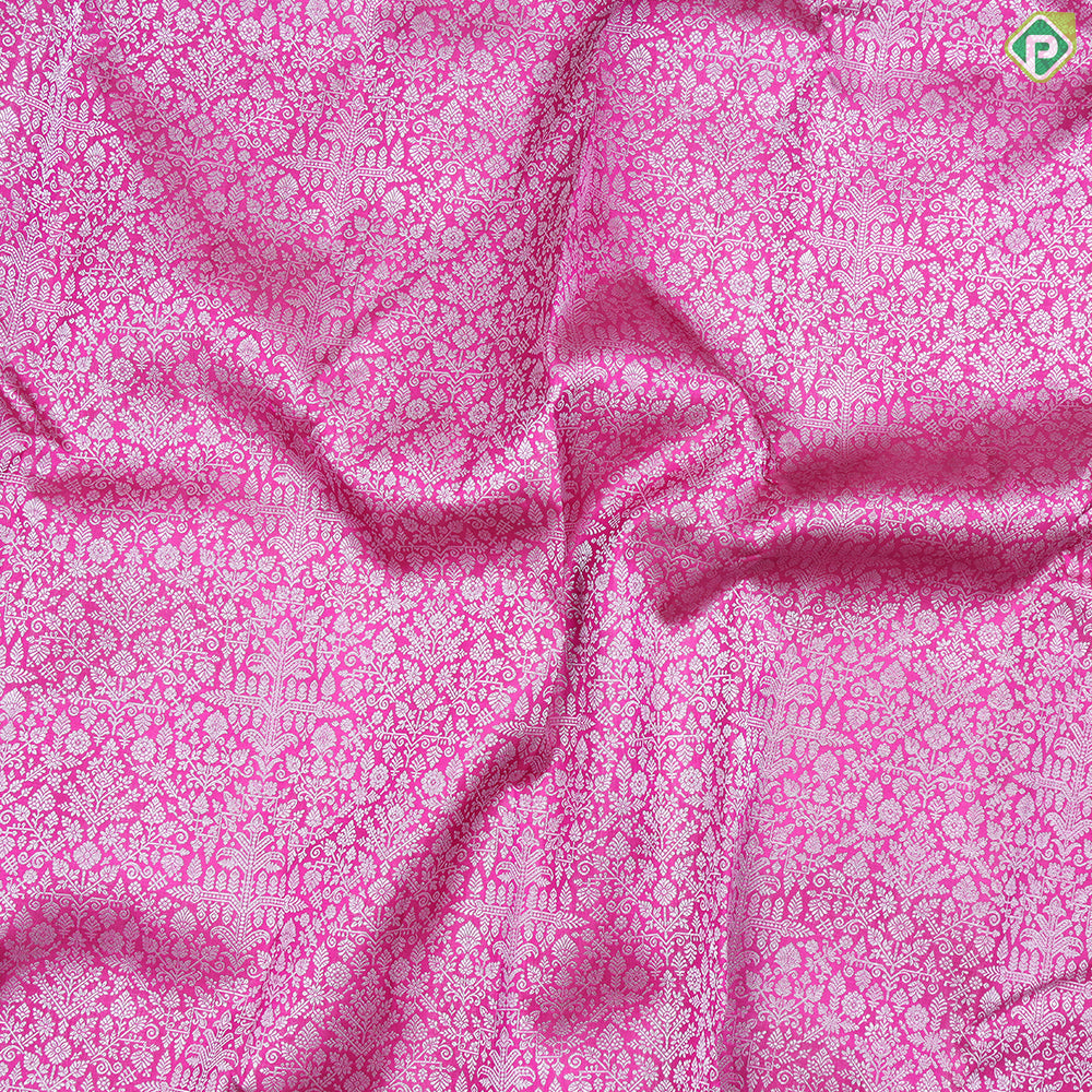 Purple Pink Getty Bavanji Border Exclusive Grand Silk Saree
