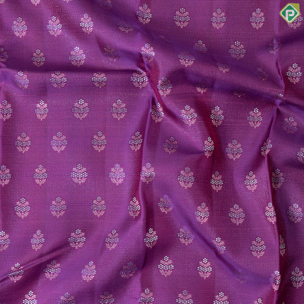 Magenta Purple With Semi Contrast Pythonic Design Border Trendy Designer Silk Saree