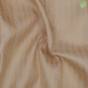 Cream White Gold Zari Arrow Straight Line Design Olive Green Ruthracham Flower Diamond Border Design Traditional Silk Saree