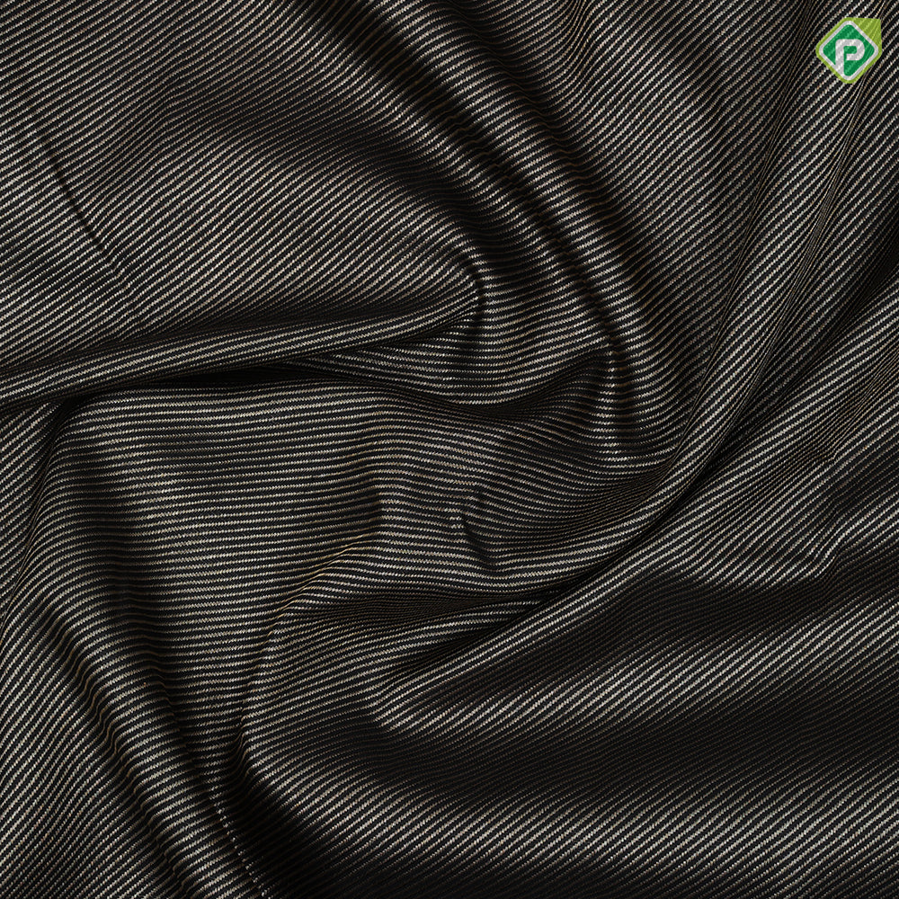 Black Colour Gold Zari Gross Lines Design Self colour Bride Border Design Luxury black saree