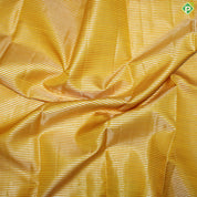Mango Yellow Silver And Gold Zari Vaira Oosi Lines  With Pink Thilagam Design Traditional Silk Saree