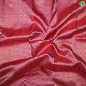Rani Pink Gold Zari Self Designed Lines Peacock Blue Meena Work Border Grand Bridal Silk Saree