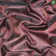 Onion Pink And Walnut Brown Silk Thread Gold Zari Square Checks Edge Border Trendy Designer Silk Saree