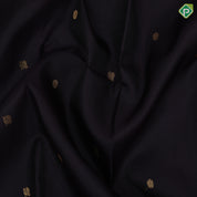 Grape brown gold zari annam rudraksham butta motifs chilly red gold zari peacock butta lines retta pett border traditional retro silk saree