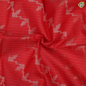Chilly Red Gold Zari Vairaoosi Floral Design Self Colour Peacock Ruchracham Border Design Traditional Silk Saree