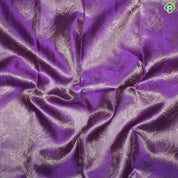 Magenta Color Silver Zari With Self Color Border Tissue Traditional Silk Saree