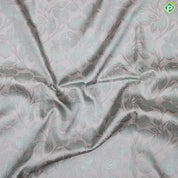 Lilac Lavender sea green flower design Self Border trendy designer silk saree