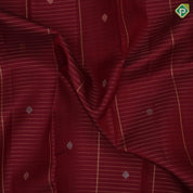 maroon gold zari lines small zari butta design self gold zari peacock butta meena work border traditional silk saree