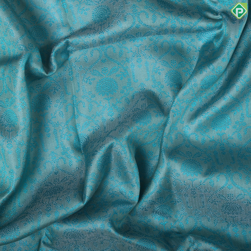 pale Pink grand floral thread work design onion pink gold zari border trendy silk saree