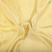 Lemon yellow silk thread grains design multi color temple tower weaved border signature silk saree