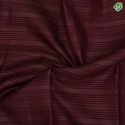 Brownish maroon gold zari vairaoosi lines design contrast milk white gold zari peacock butta border traditional vintage silk saree