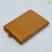 solid color gold zari stripes design self plain border fancy tissue saree