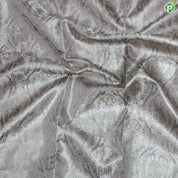 Silver Zari Full Tissue Chocolate Brown Color Flower Motif Grand Traditional Silk Saree