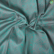 Rexona green Pink combo grand floral thread work design onion Pink gold zari high border trendy silk saree