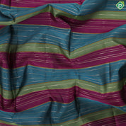 Tri color gold zari vairaoosi lines contrast luxury black gold zari double peacock arch border traditional silk saree