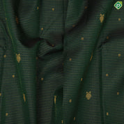 Jungle green gold zari kattam gandapiranda star butta baby pink rangoli design temple border traditional silk saree