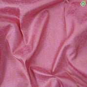 Baby pink with gold zari grand floral design purple pink gold zari border grand brocade bridal silk saree