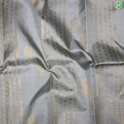 Gray and Light Magenta Color Elephant And Lines Border Traditional Silk Saree