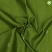 Mustard yellow gold zari fancy butta design grand pallu rani pink gold zari temple border soft silk saree