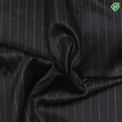 Black Colour Silver Zari Zig Zag And Straight Lines Design Border Less Luxury Black Silk Saree