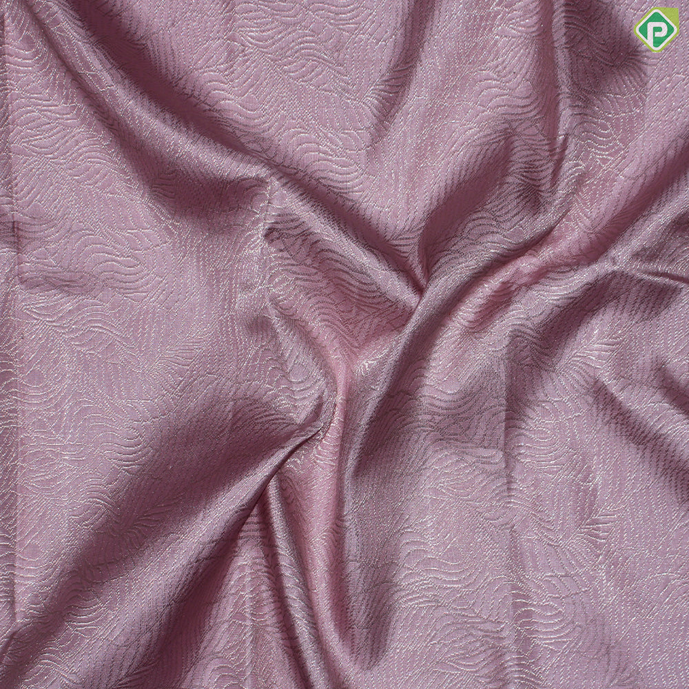 Baby Pink Silver Zari With Self Color Border fancy Trendy Silk Saree