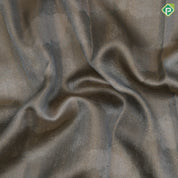 Antique gold sage green subtle cloud motifs gold tissue weave vintage floral tulip border European tulip inspired signature silk saree