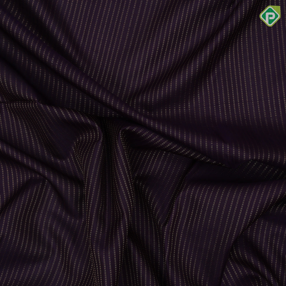 Purple Colour Gold Zari Vairaoosi Lines Design Rani Pink Temple Ruthracham Border Design Soft Silk Saree