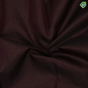 Red whine gold zari vairaoosi checks design self colour mango peacock border design traditional silk saree