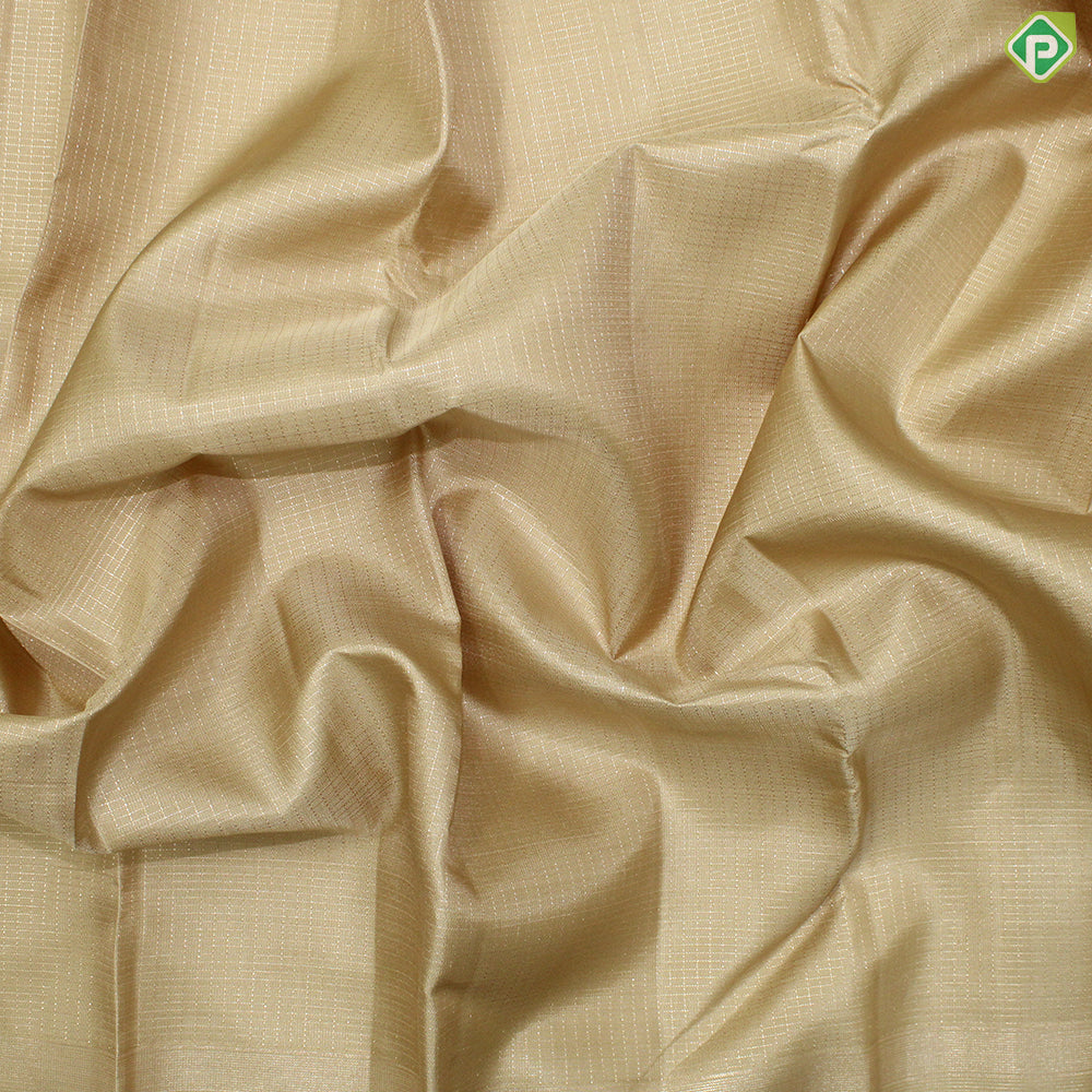 Beige Color Gold Zari With Self Color Traditional Silk Saree