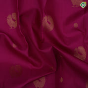 Purple pink gold zari Annam rudraksham butta self gold zari rettapet border traditional silk saree