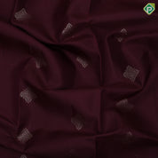 beetroot maroon neem zari flower butta design self zari multi design lines border traditional silk saree