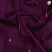 Dark Magenta Gold Zari Peacock Butta Design Rexsona Green Peacock Mayilkan Border Design Traditional Silk Saree