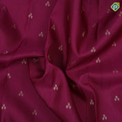 Dark purple silver gold zari tri star butta design contrast orange silver gold zari fancy design border trendy designer silk saree