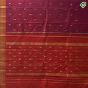 Purple pink gold zari fancy butta contrast mango yellow gold zari one side border silk saree