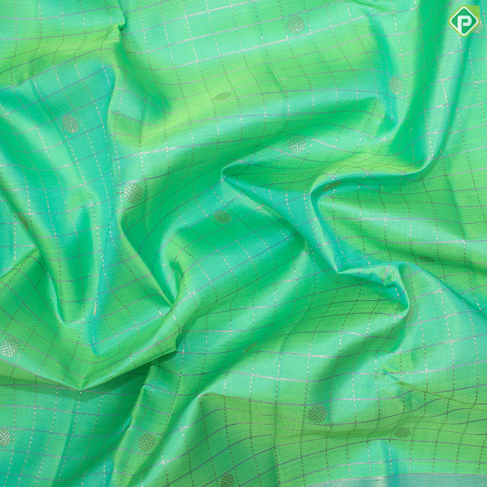 Rexsona Green Gold Zari With Self Colour Border Traditional Silk Saree