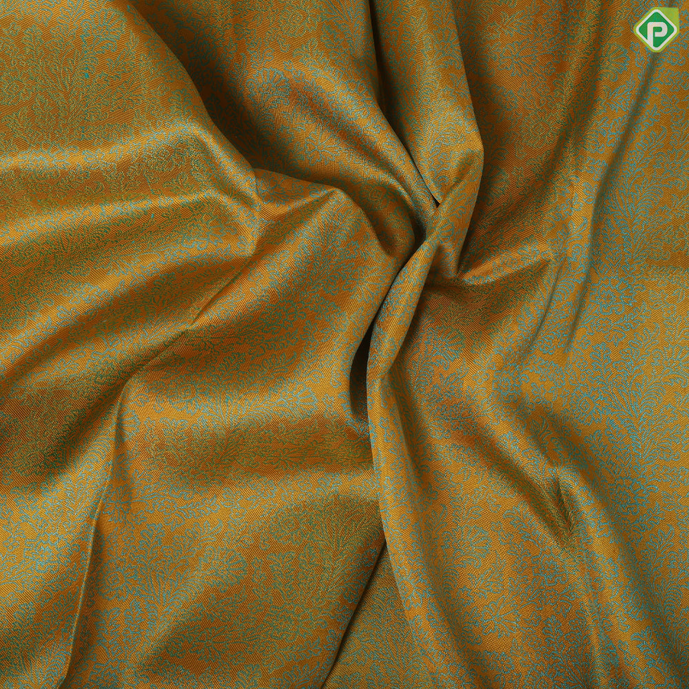 Rexona green Pink combo grand floral thread work design onion Pink gold zari high border trendy silk saree