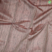 Peach Pink With Thread Lines And Fanta Orange Gold Zari Border Trendy Silks Saree