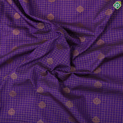 purple blue gold zari kattam and butta design contrast pink rettapet border art silk gift saree