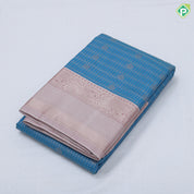 Rust Orange gold zari checks and flower butta design brown gold zari fancy mango butta border art silk saree