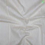 Cream White Gold Zari With Red Flower Design Border Organza Traditional Silk Saree